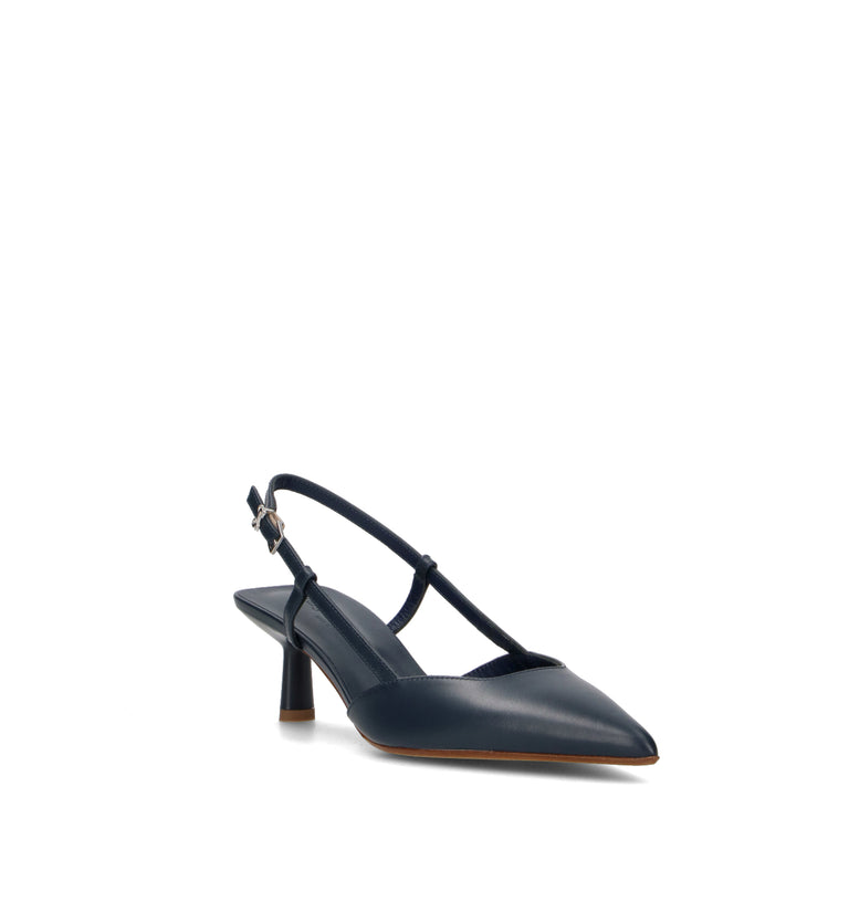 SERGIO LEVANTESI Slingback donna blu in pelle