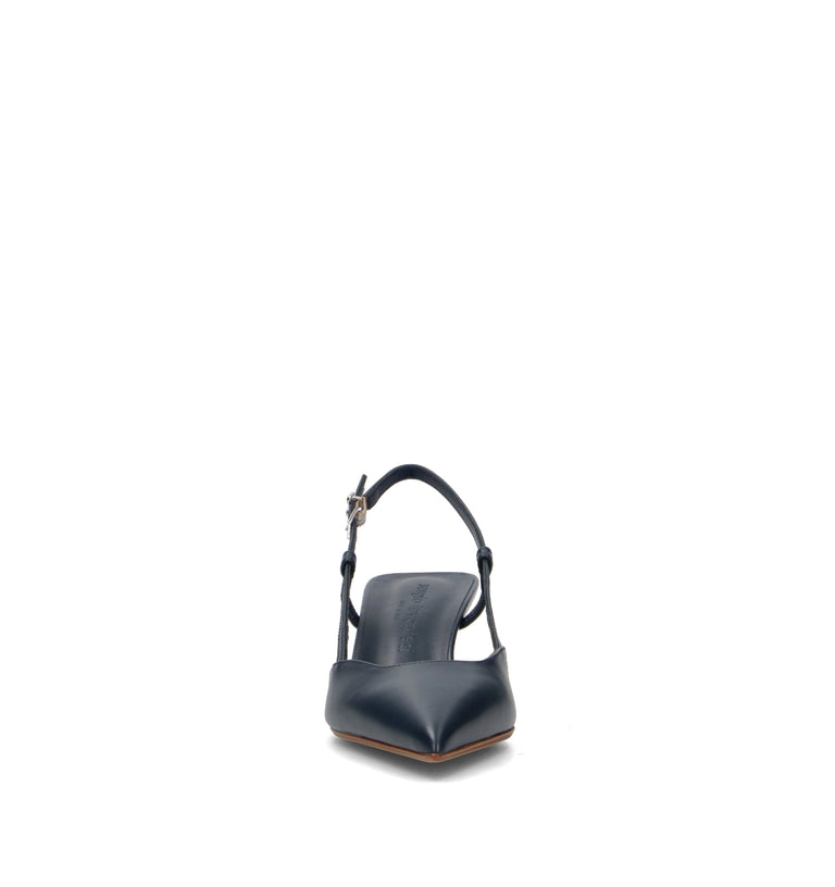 SERGIO LEVANTESI Slingback donna blu in pelle