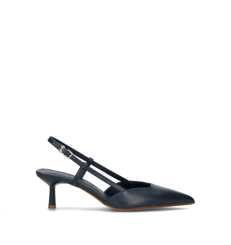 SERGIO LEVANTESI Slingback donna blu in pelle