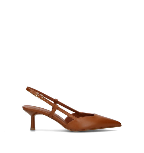 SERGIO LEVANTESI Slingback donna marrone in pelle