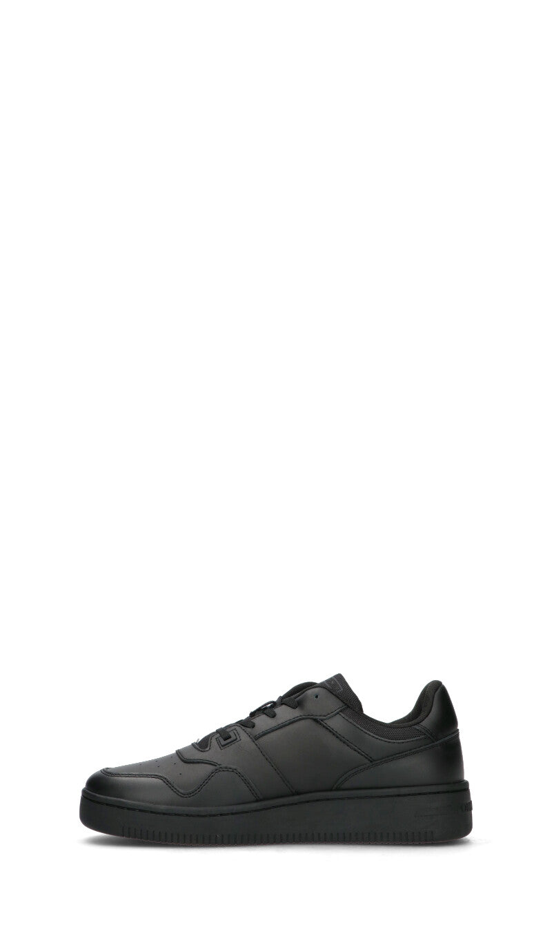 TOMMY HILFIGER JEANS Sneaker uomo nera in pelle