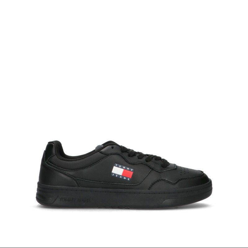 TOMMY HILFIGER JEANS Sneaker uomo nera in pelle