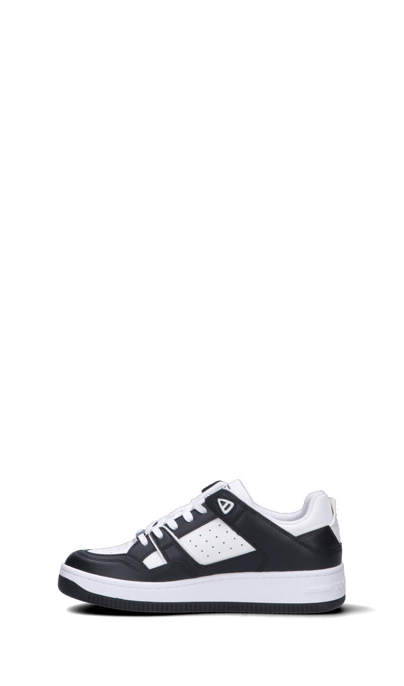 TOMMY HILFIGER JEANS Sneaker donna bianca/nera in pelle