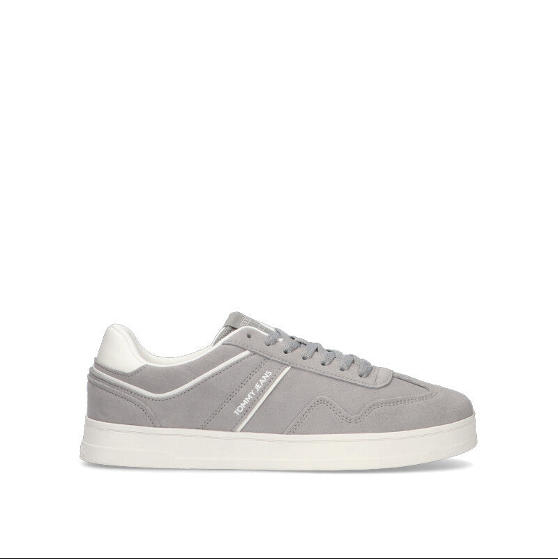 TOMMY HILFIGER JEANS Sneaker uomo grigia in suede