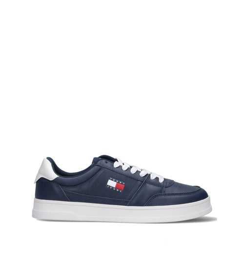 TOMMY HILFIGER JEANS Sneaker uomo blu in pelle