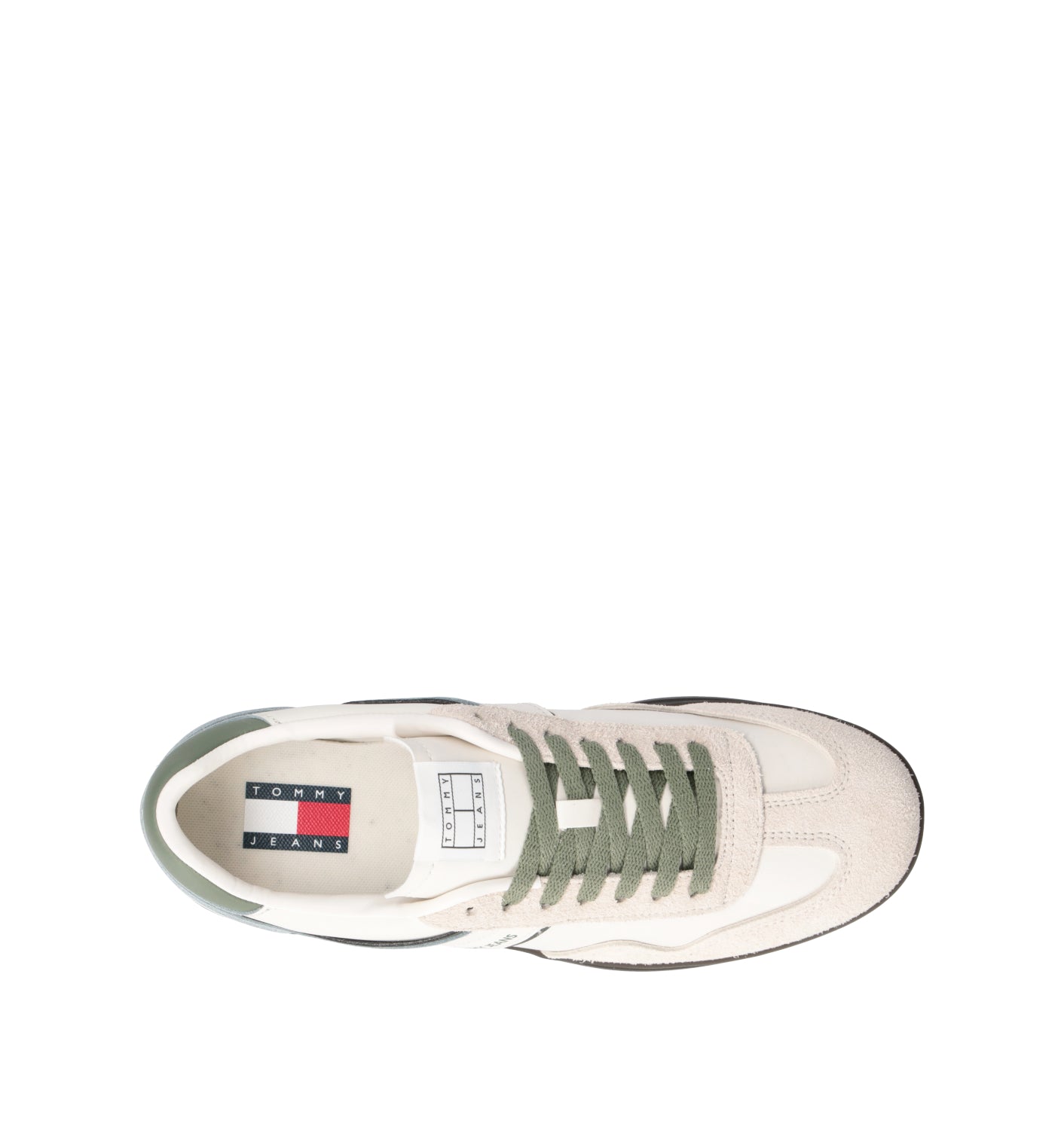 TOMMY HILFIGER JEANS Sneaker uomo bianca/verde
