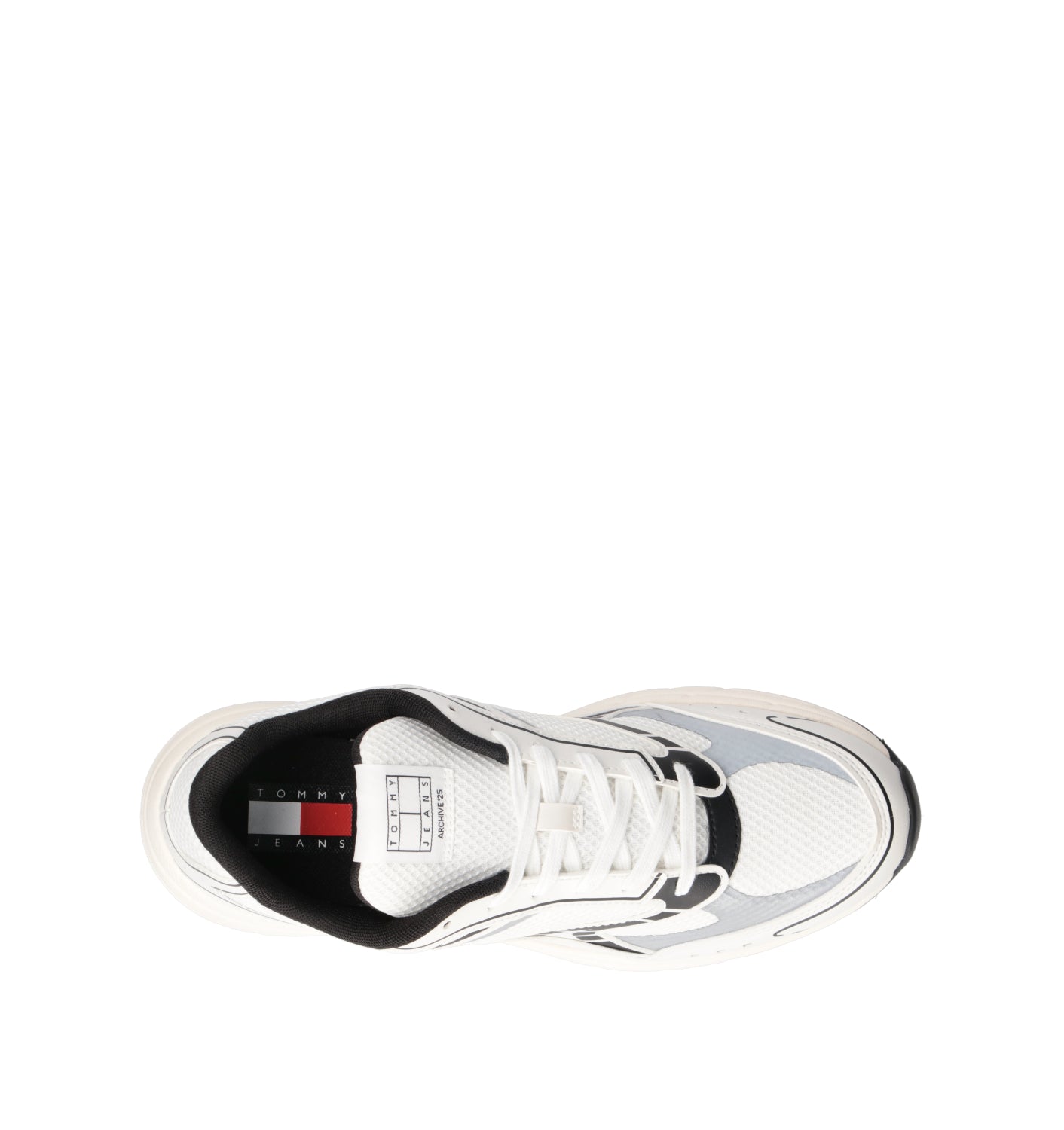 TOMMY HILFIGER JEANS Sneaker uomo bianca/nera