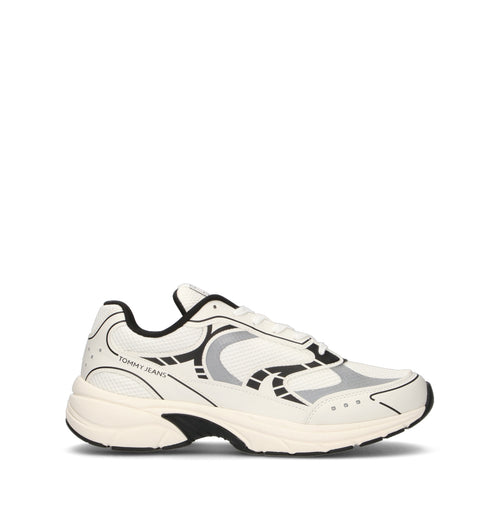 TOMMY HILFIGER JEANS Sneaker uomo bianca/nera