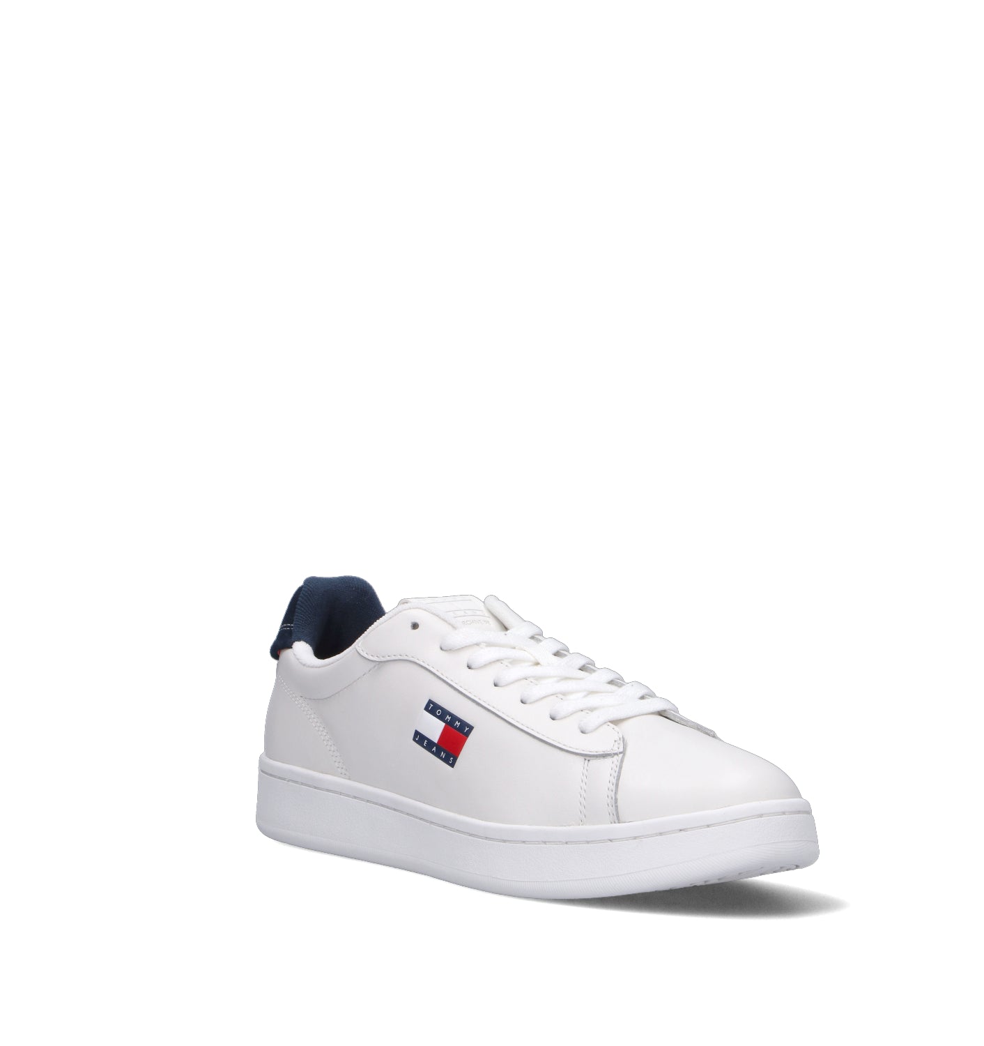 TOMMY HILFIGER JEANS Sneaker uomo bianca in pelle