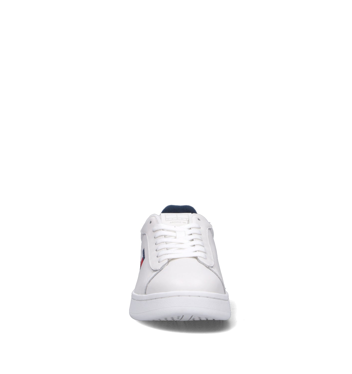 TOMMY HILFIGER JEANS Sneaker uomo bianca in pelle