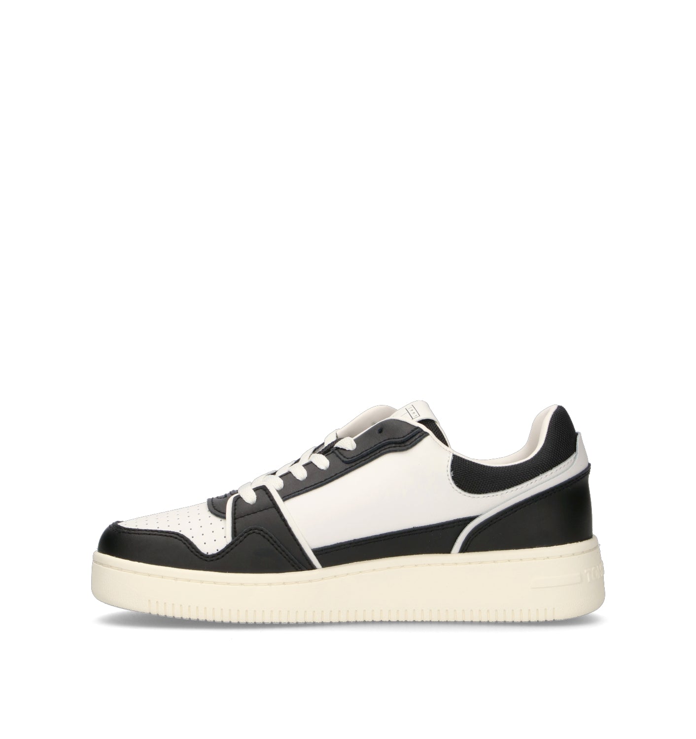 TOMMY HILFIGER JEANS Sneaker uomo bianca/nera in pelle