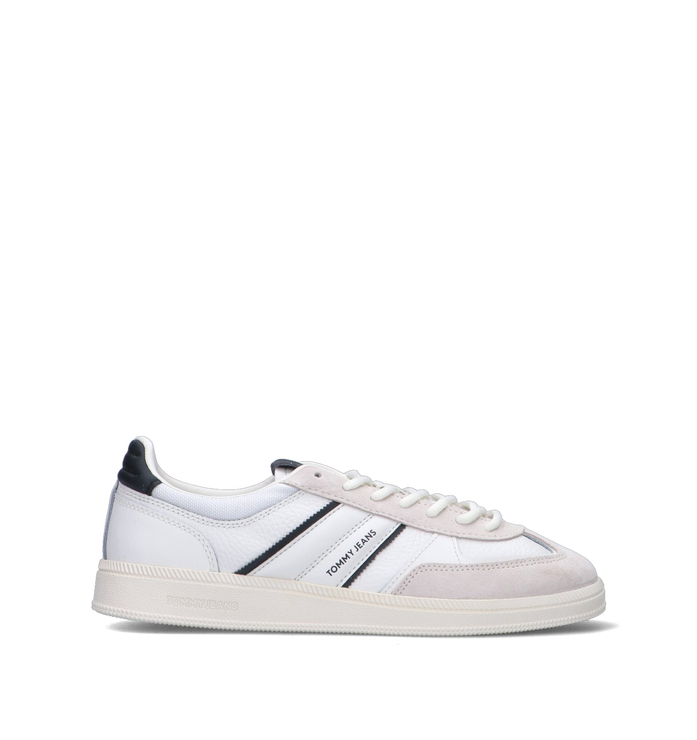 TOMMY HILFIGER JEANS Sneaker uomo bianca in pelle