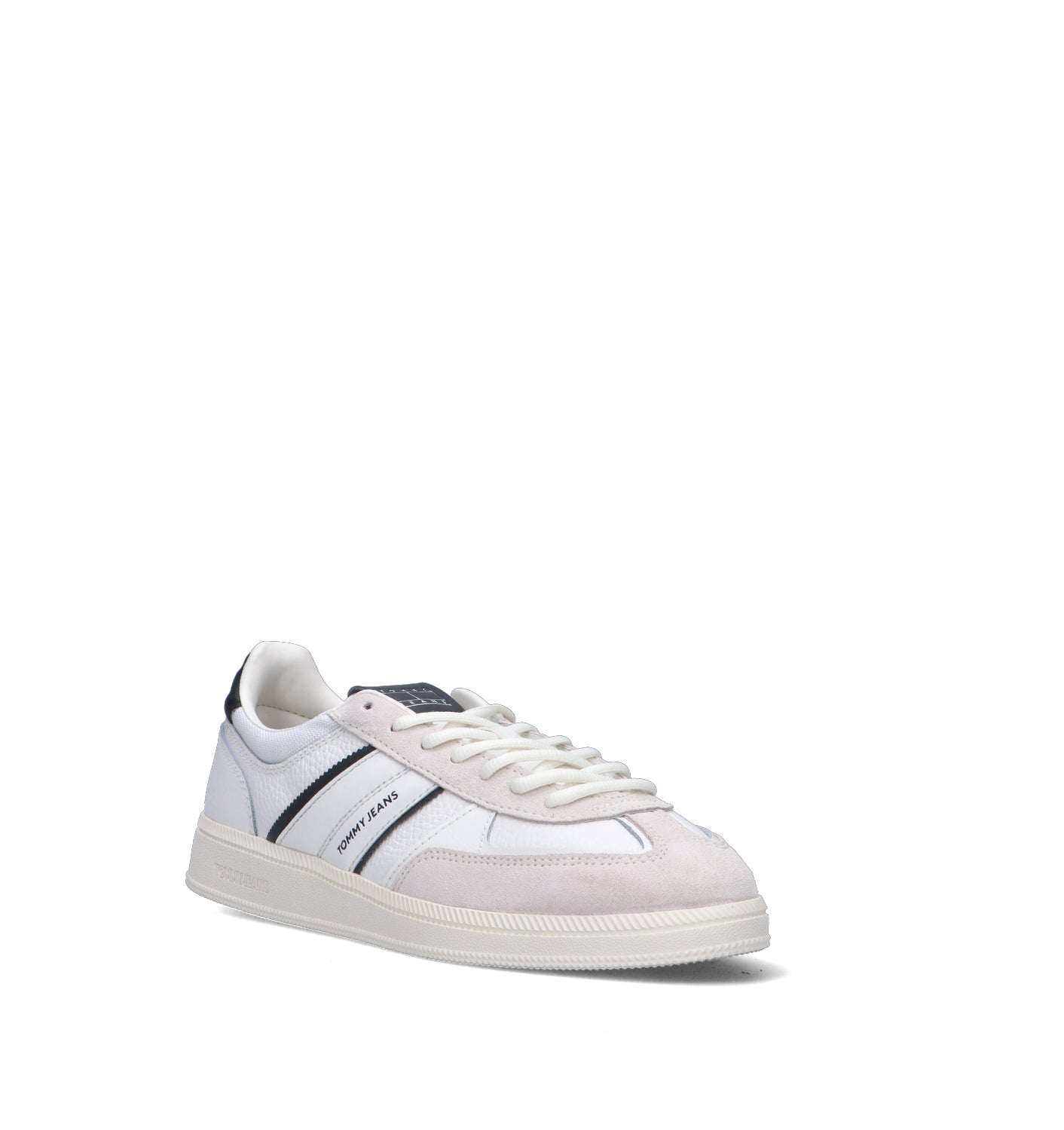 TOMMY HILFIGER JEANS Sneaker uomo bianca in pelle