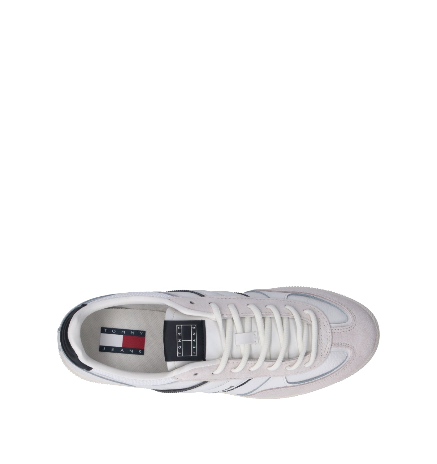 TOMMY HILFIGER JEANS Sneaker uomo bianca in pelle