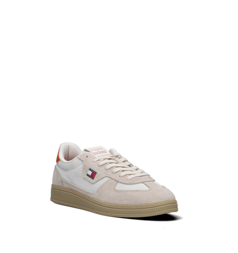 TOMMY HILFIGER JEANS Sneaker uomo bianca/arancione