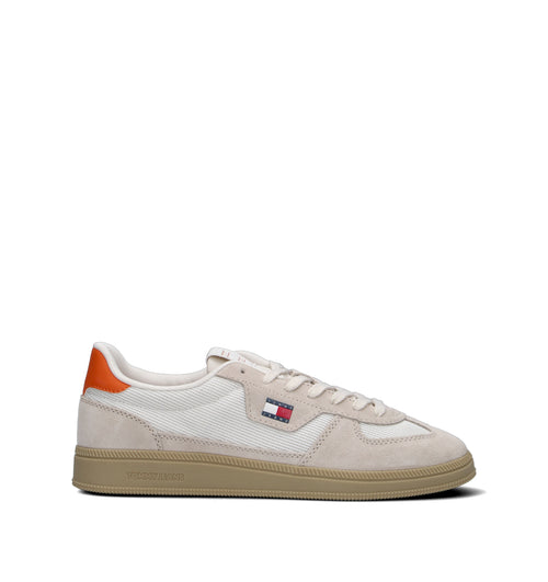TOMMY HILFIGER JEANS Sneaker uomo bianca/arancione