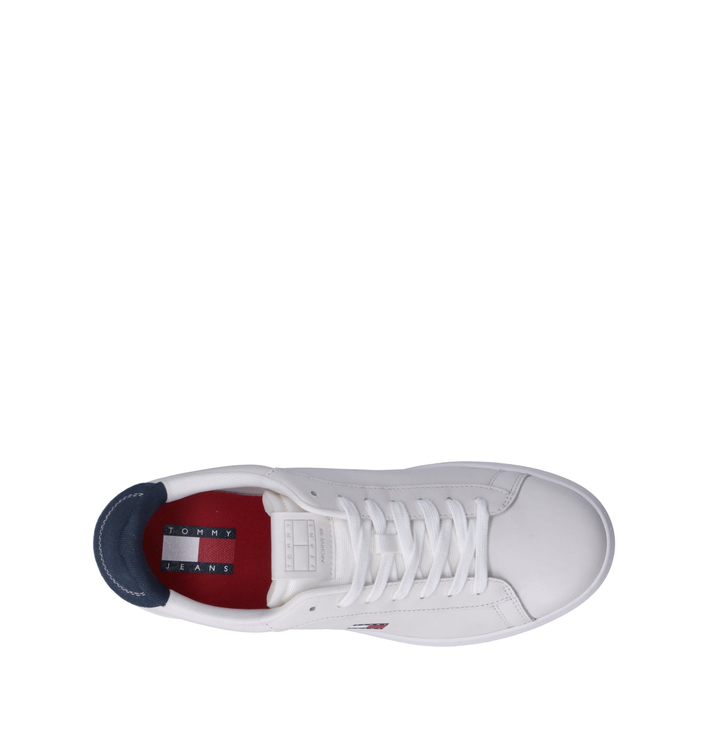 TOMMY HILFIGER Sneaker uomo bianca in pelle
