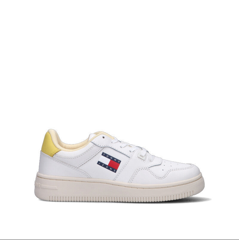TOMMY HILFIGER JEANS Sneaker donna bianca/gialla