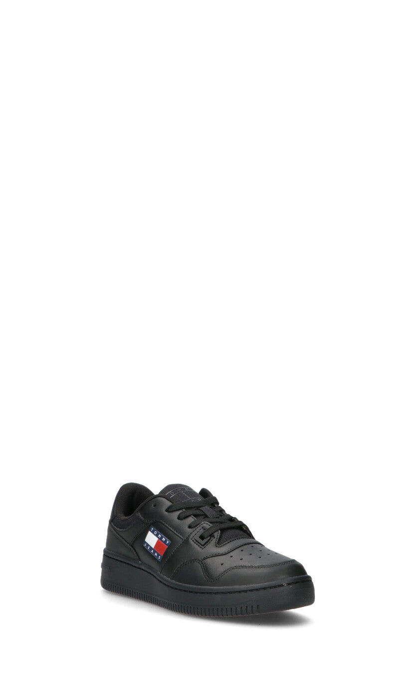 TOMMY HILFIGER JEANS Sneaker donna nera in pelle