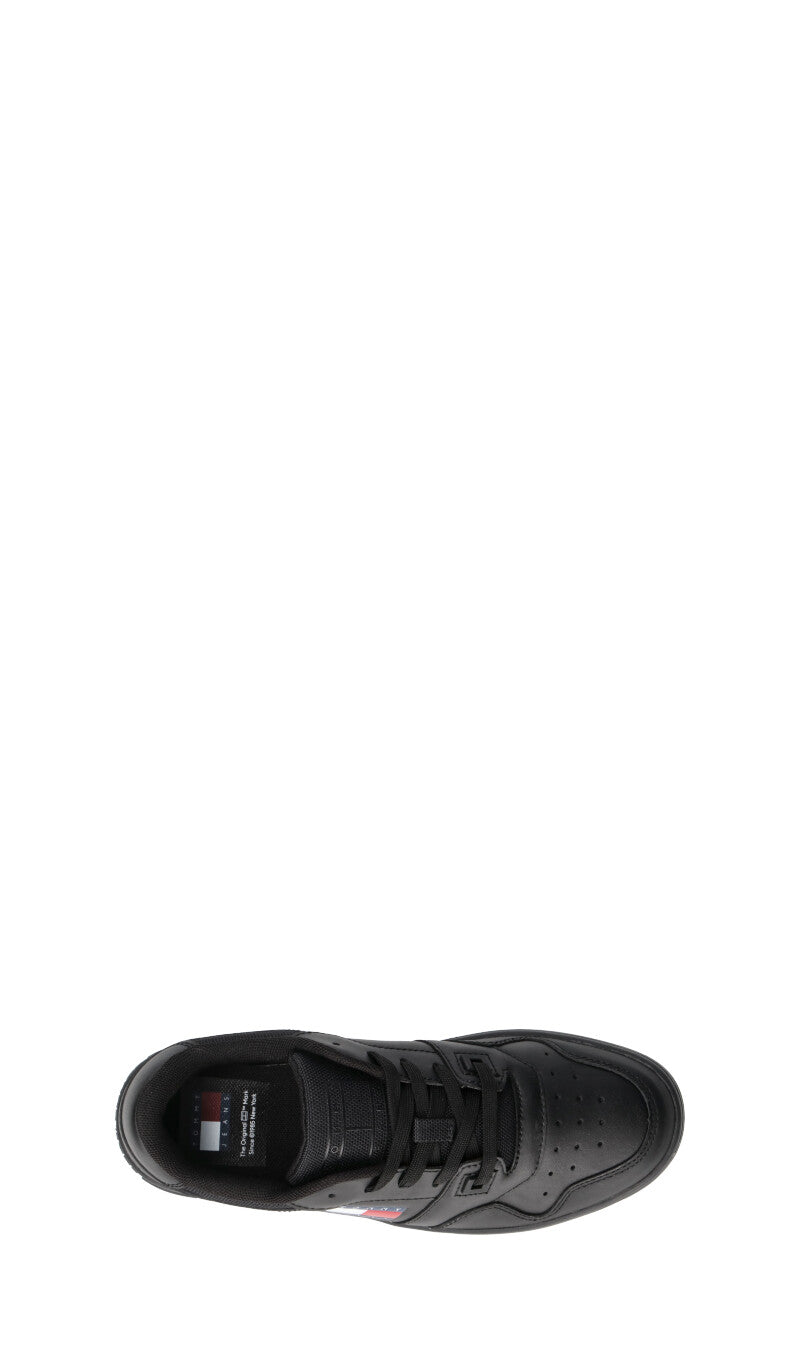 TOMMY HILFIGER JEANS Sneaker donna nera in pelle