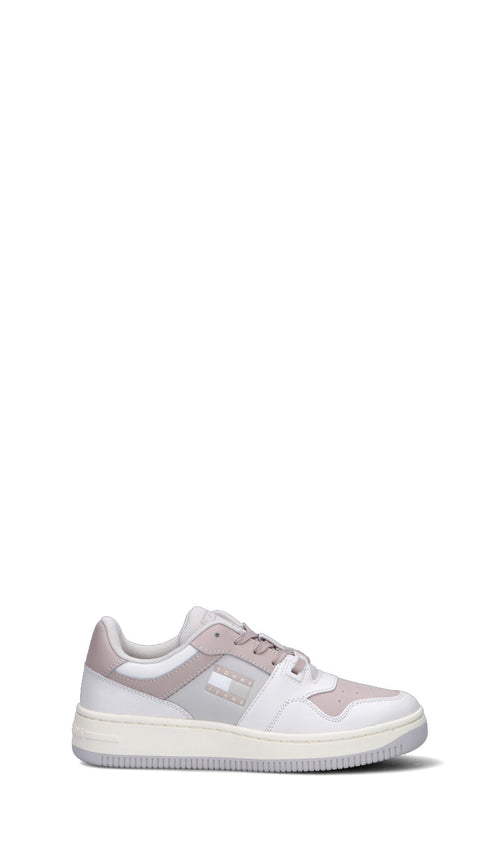 TOMMY HILFIGER JEANS Sneaker donna bianca/beige in pelle