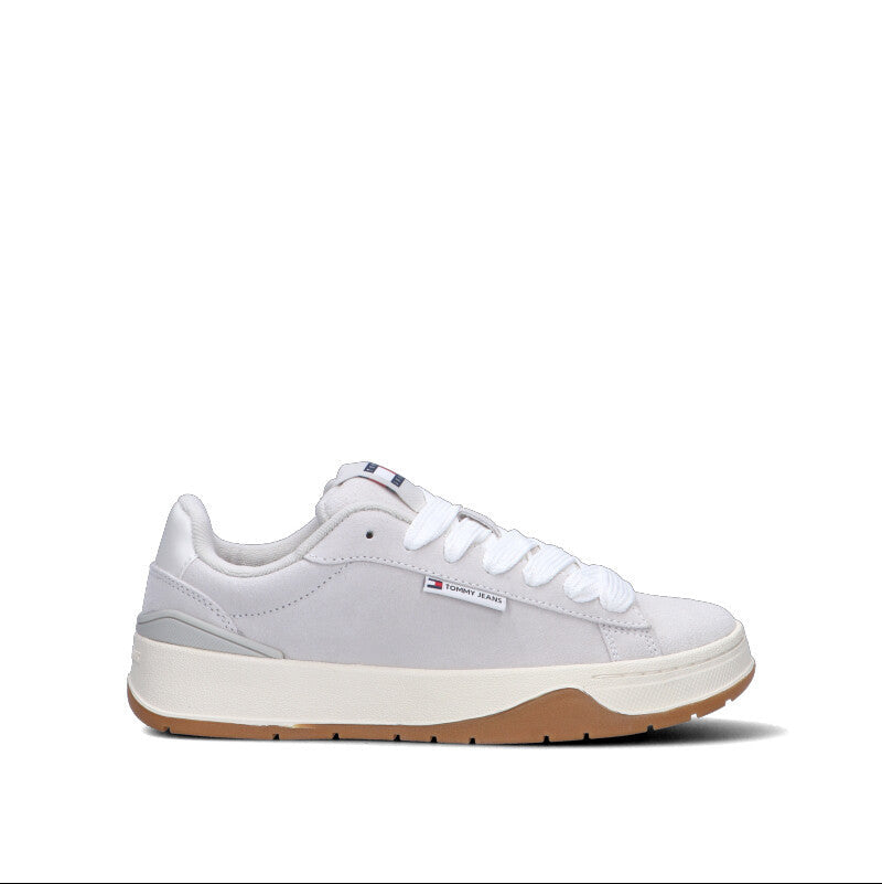TOMMY HILFIGER JEANS Sneaker donna grigia in suede