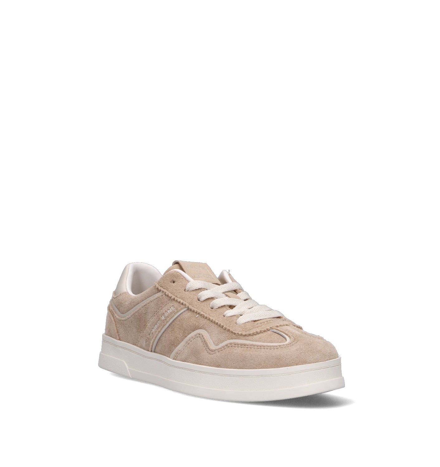TOMMY HILFIGER JEANS Sneaker donna beige in suede