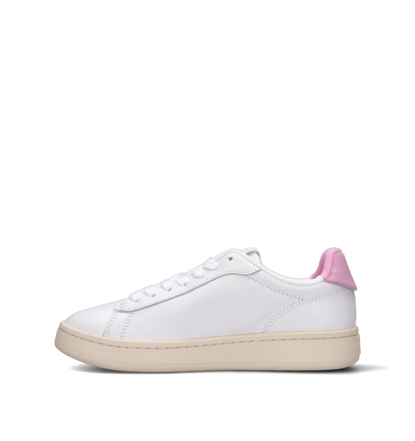 TOMMY HILFIGER JEANS Sneaker donna bianca/rosa in pelle