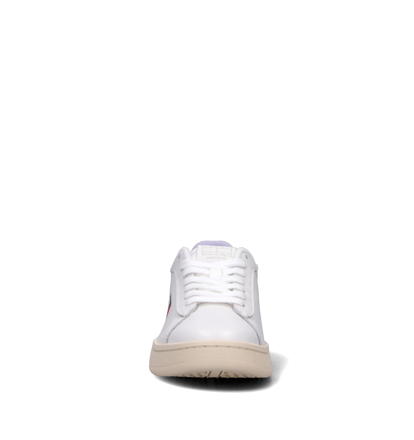 TOMMY HILFIGER JEANS Sneaker donna bianca/lilla in pelle
