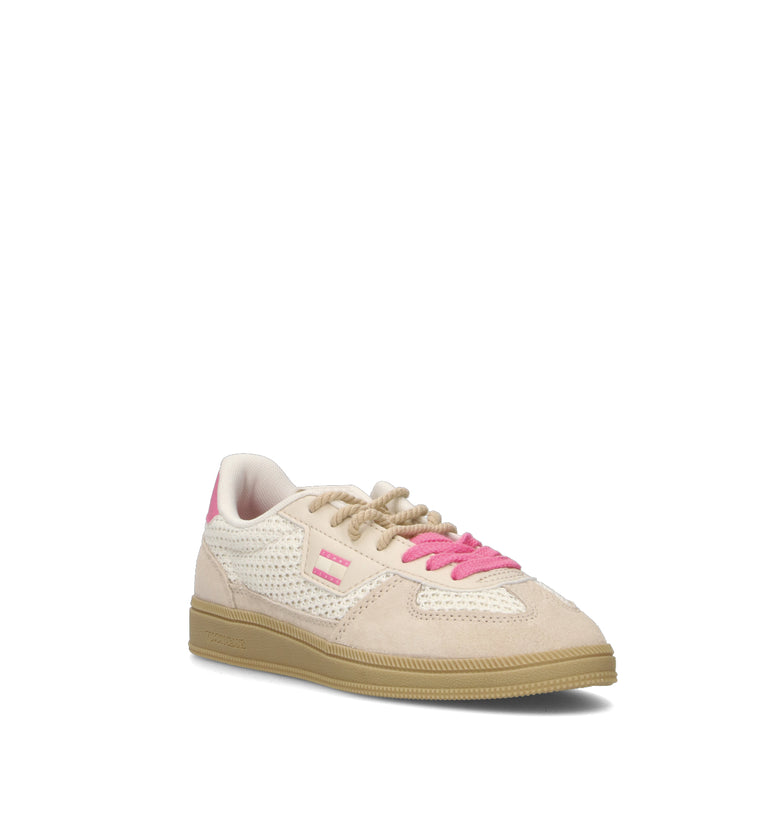 TOMMY HILFIGER JEANS Sneaker donna bianca/rosa