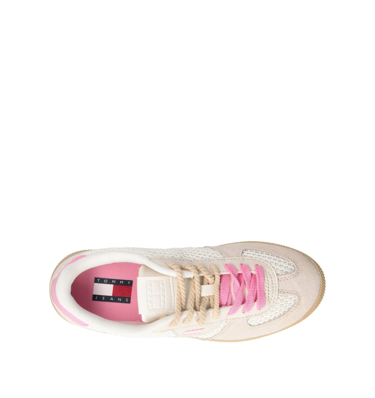 TOMMY HILFIGER JEANS Sneaker donna bianca/rosa