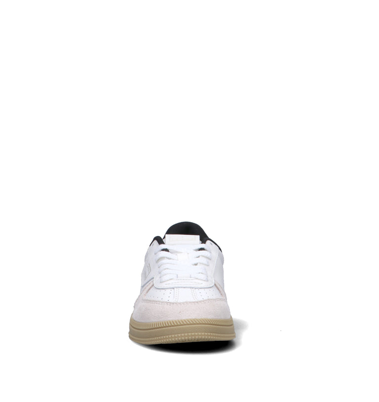 TOMMY HILFIGER JEANS Sneaker donna bianca in pelle