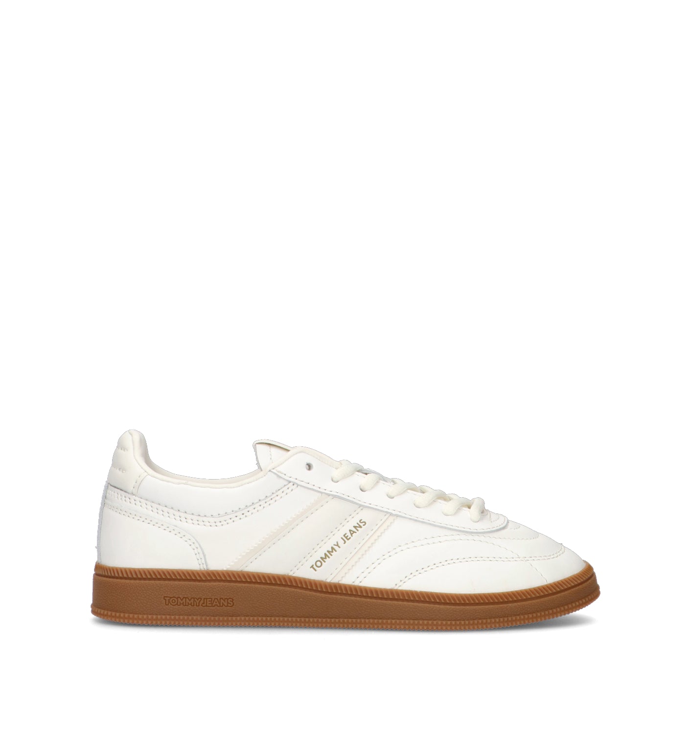 TOMMY HILFIGER JEANS Sneaker donna bianca in pelle