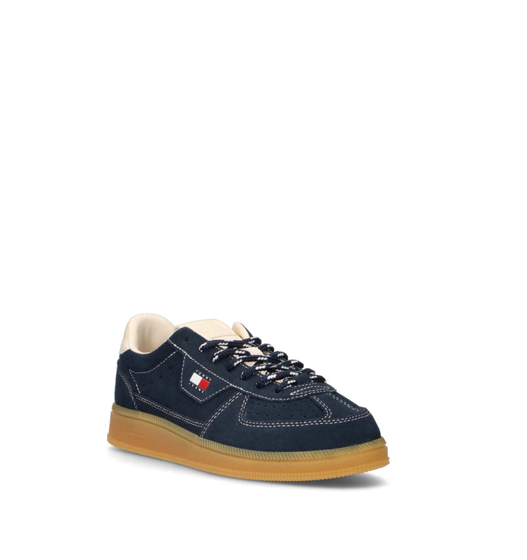 TOMMY HILFIGER Sneaker donna blu in suede