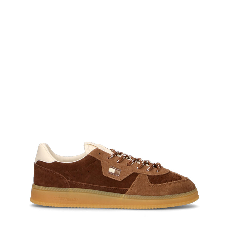 TOMMY HILFIGER Sneaker donna marrone in suede