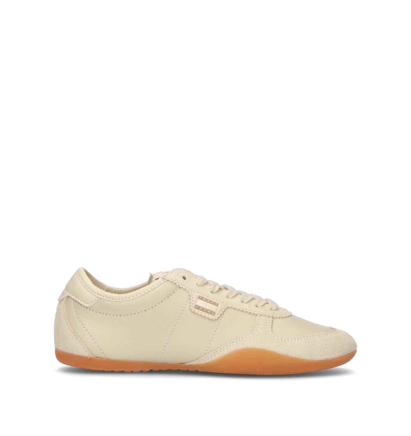 TOMMY HILFIGER Sneaker donna panna in pelle