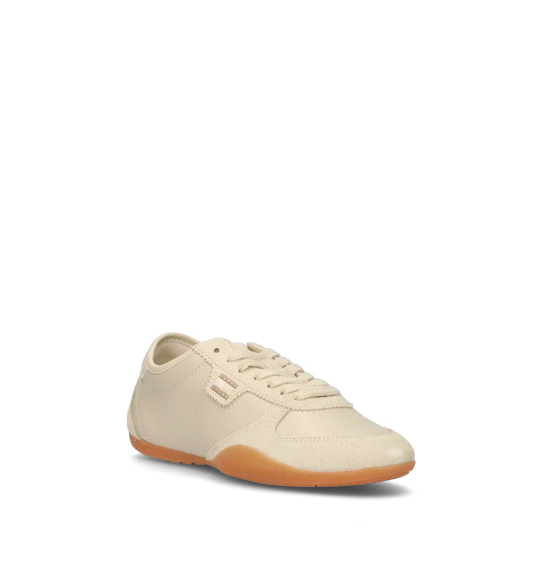 TOMMY HILFIGER Sneaker donna panna in pelle