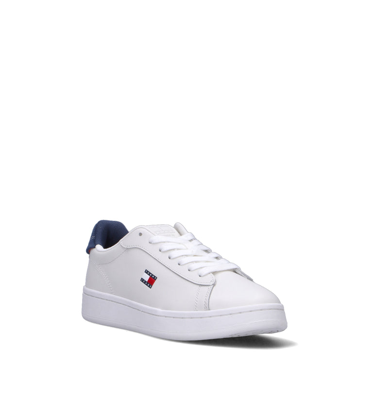 TOMMY HILFIGER Sneaker donna bianca in pelle