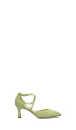 JULIE DEE Decollete donna verde in suede