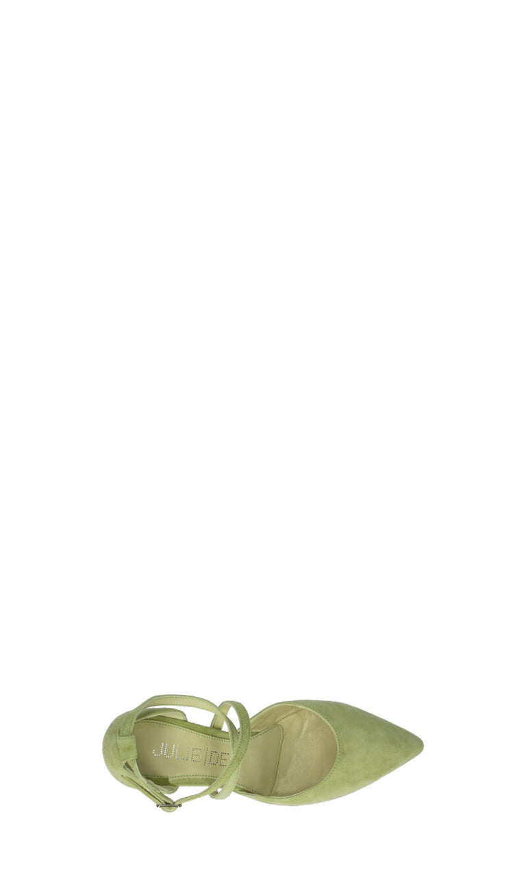 JULIE DEE Decollete donna verde in suede