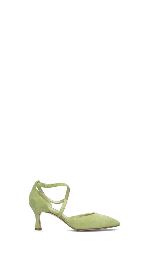 JULIE DEE Decollete donna verde in suede
