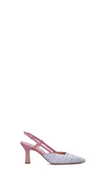 JULIE DEE Slingback donna rosa/lilla in pelle