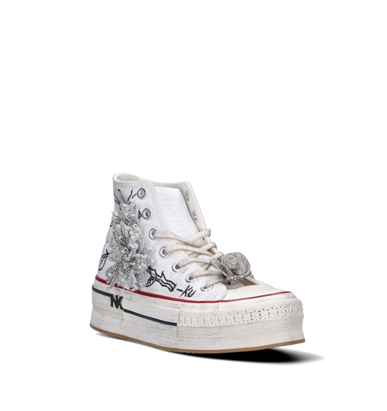 NANKU Sneaker donna bianca