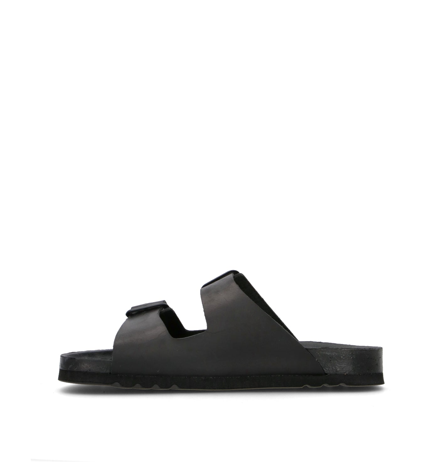 SCHOLL Ciabatta uomo nero in pelle