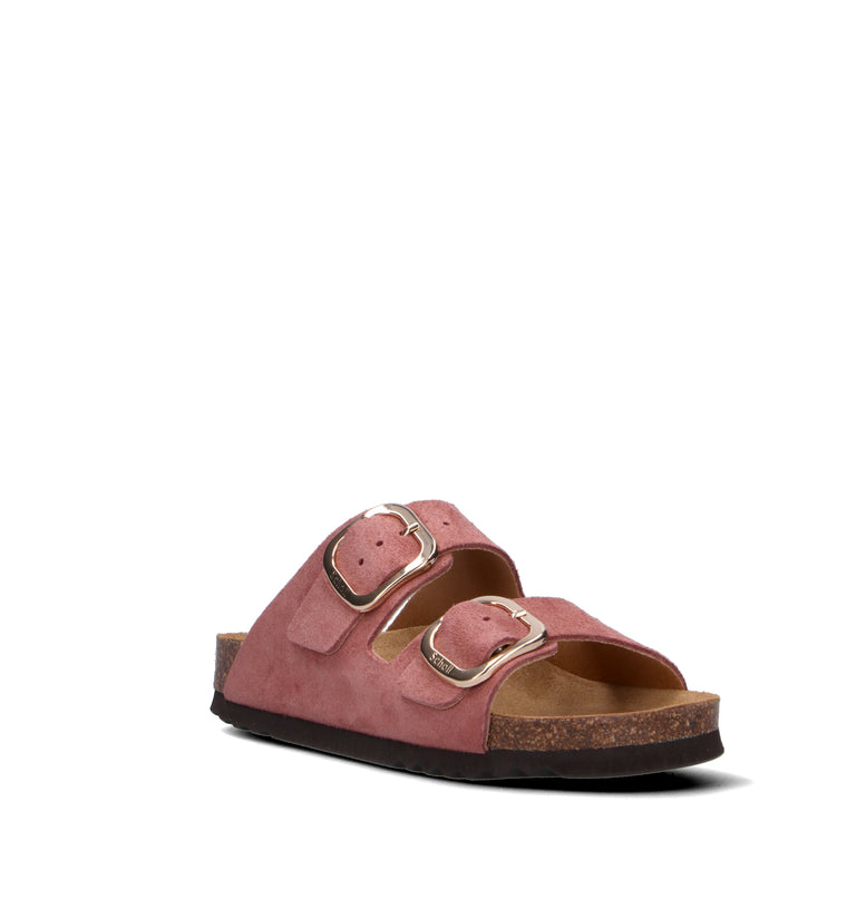 SCHOLL Ciabatta donna rosa antico in suede