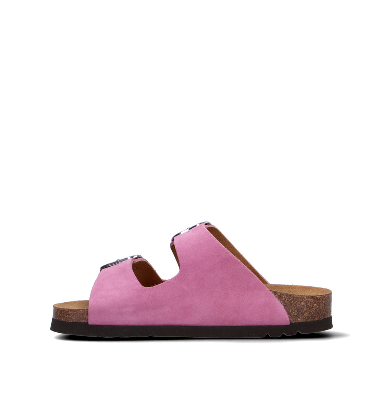 SCHOLL Ciabatta donna fucsia in suede