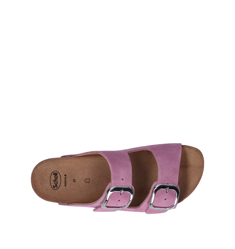 SCHOLL Ciabatta donna fucsia in suede