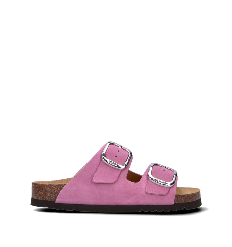 SCHOLL Ciabatta donna fucsia in suede