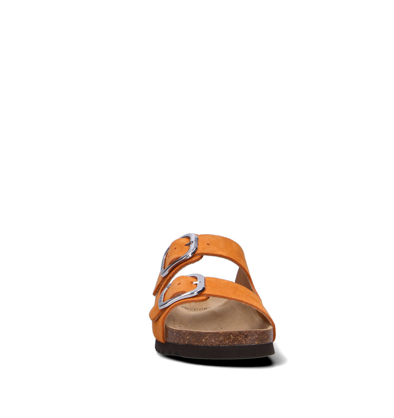 SCHOLL Ciabatta donna arancione in suede