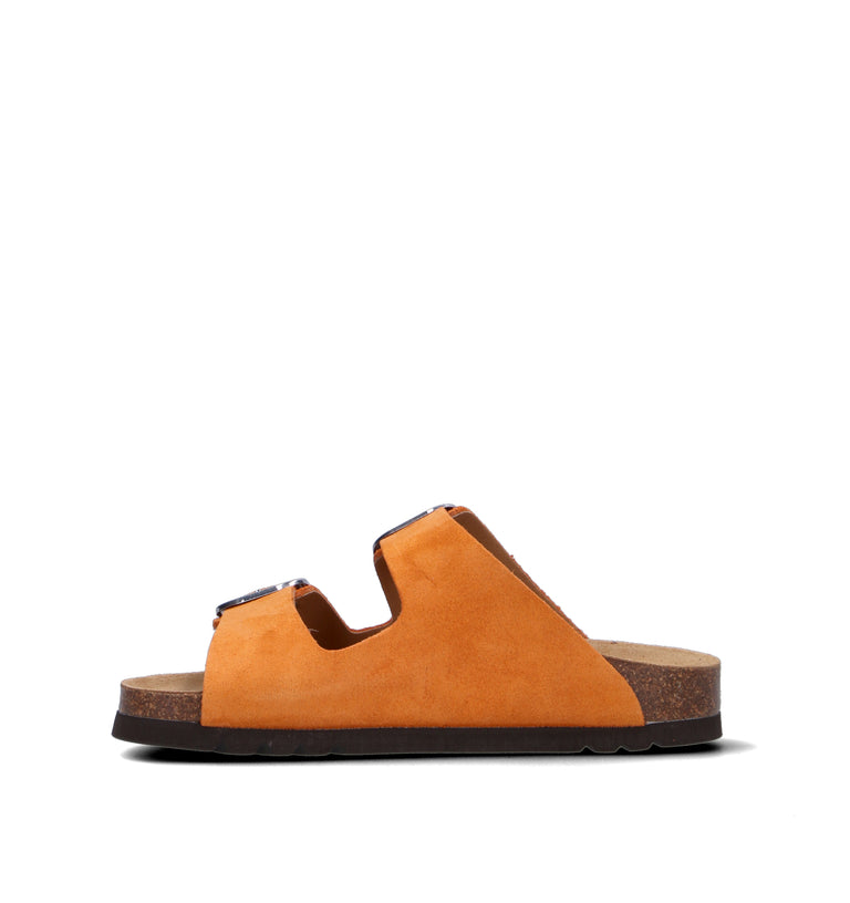 SCHOLL Ciabatta donna arancione in suede